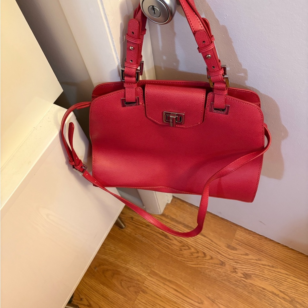 NWOT Calvin Klein Elegant Hot Pinkish/Coralish Handbag